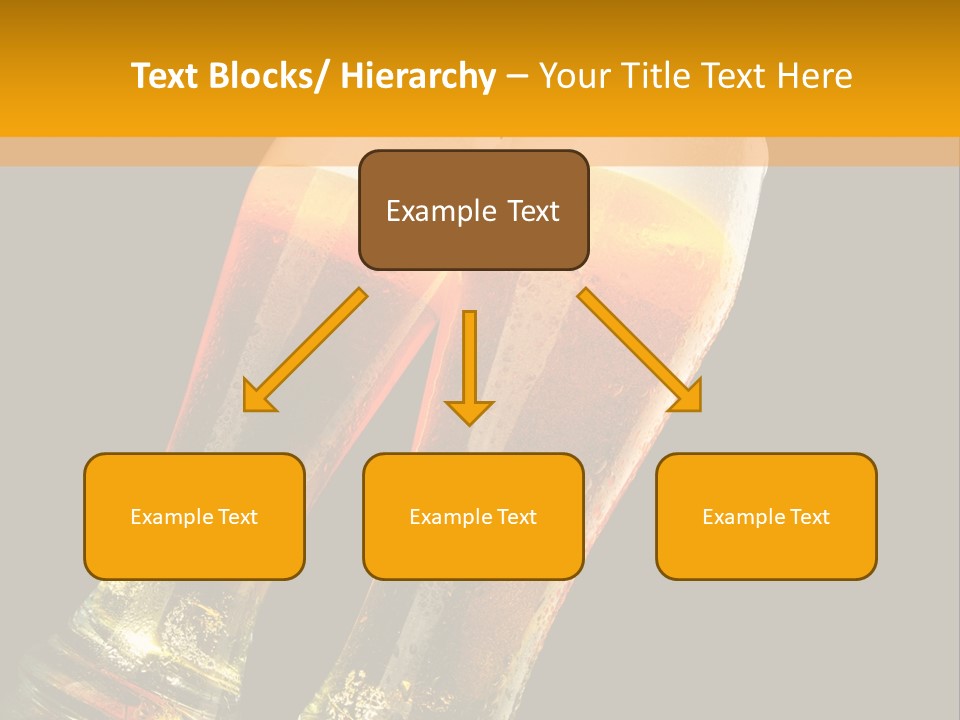 Two Glasses Of Beer On A Table With A Black Background PowerPoint Template