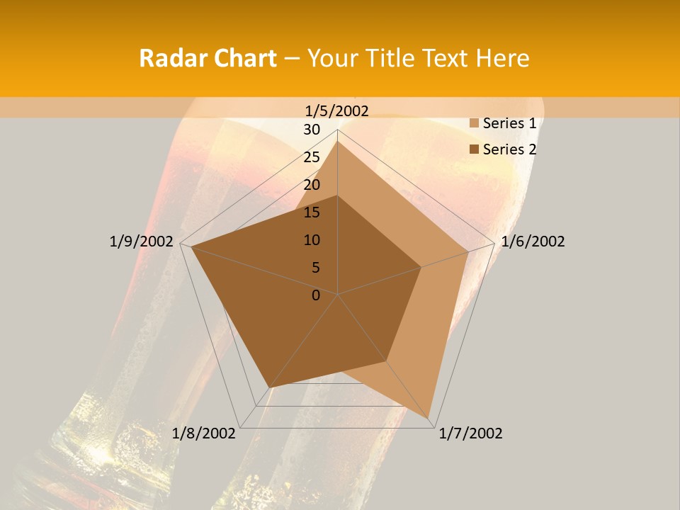 Two Glasses Of Beer On A Table With A Black Background PowerPoint Template