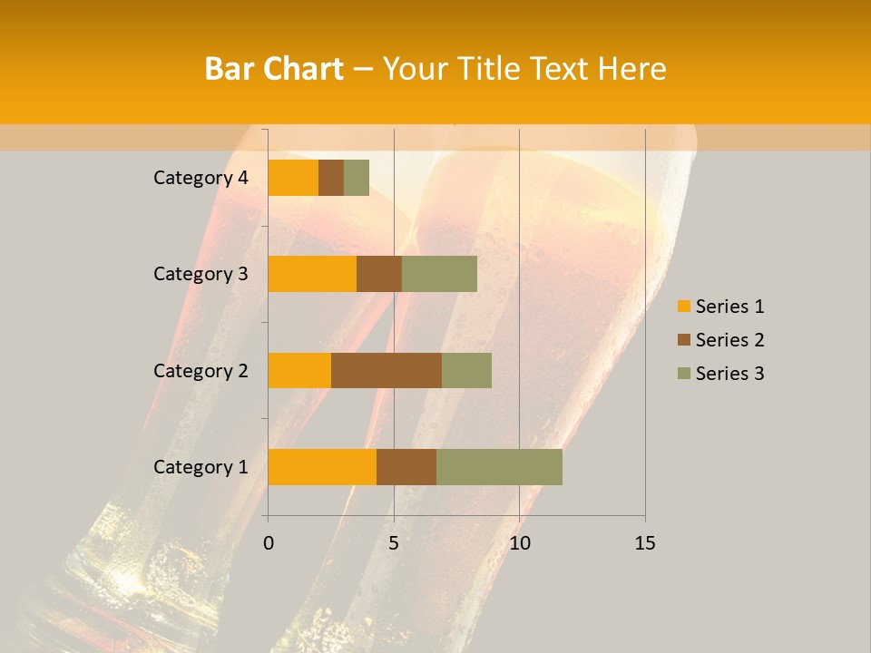 Two Glasses Of Beer On A Table With A Black Background PowerPoint Template