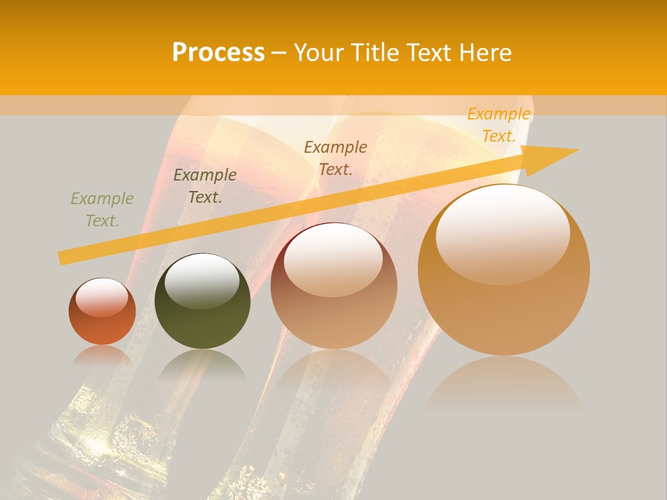 Two Glasses Of Beer On A Table With A Black Background PowerPoint Template