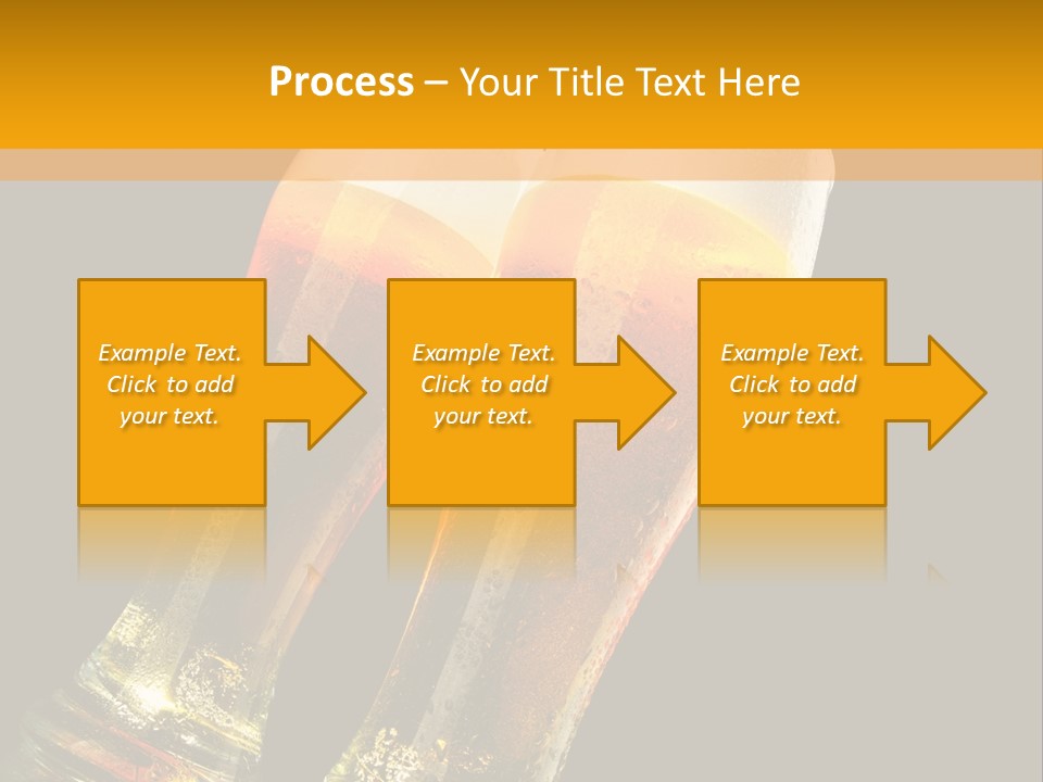 Two Glasses Of Beer On A Table With A Black Background PowerPoint Template