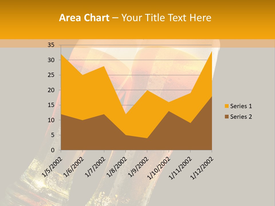 Two Glasses Of Beer On A Table With A Black Background PowerPoint Template