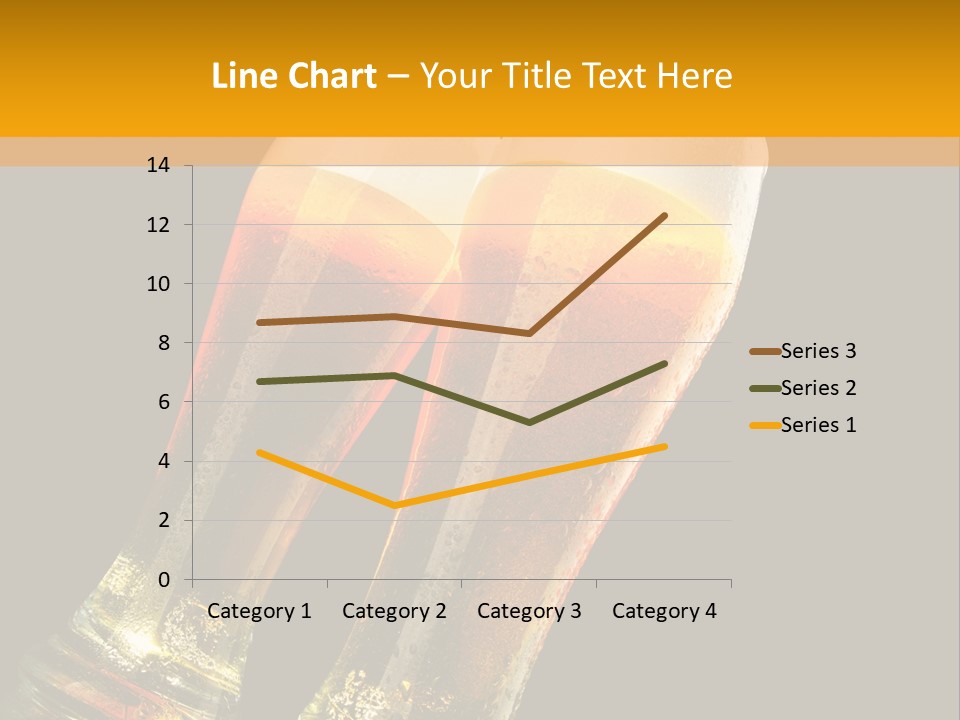 Two Glasses Of Beer On A Table With A Black Background PowerPoint Template