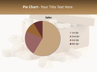 A Box Filled With White Marshmallows On Top Of A Table PowerPoint Template