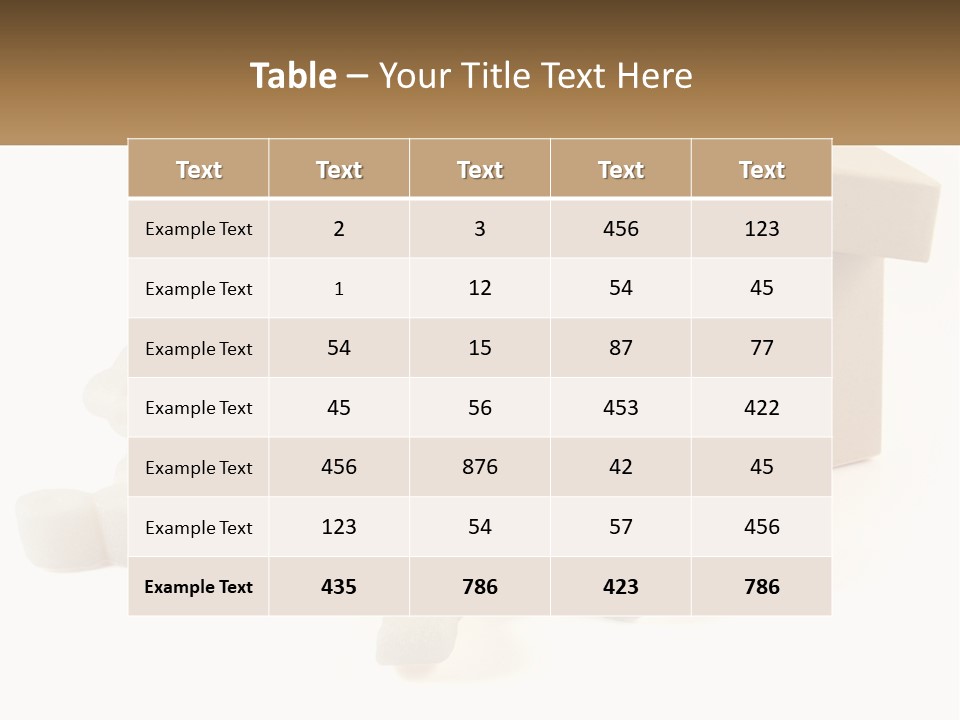 A Box Filled With White Marshmallows On Top Of A Table PowerPoint Template
