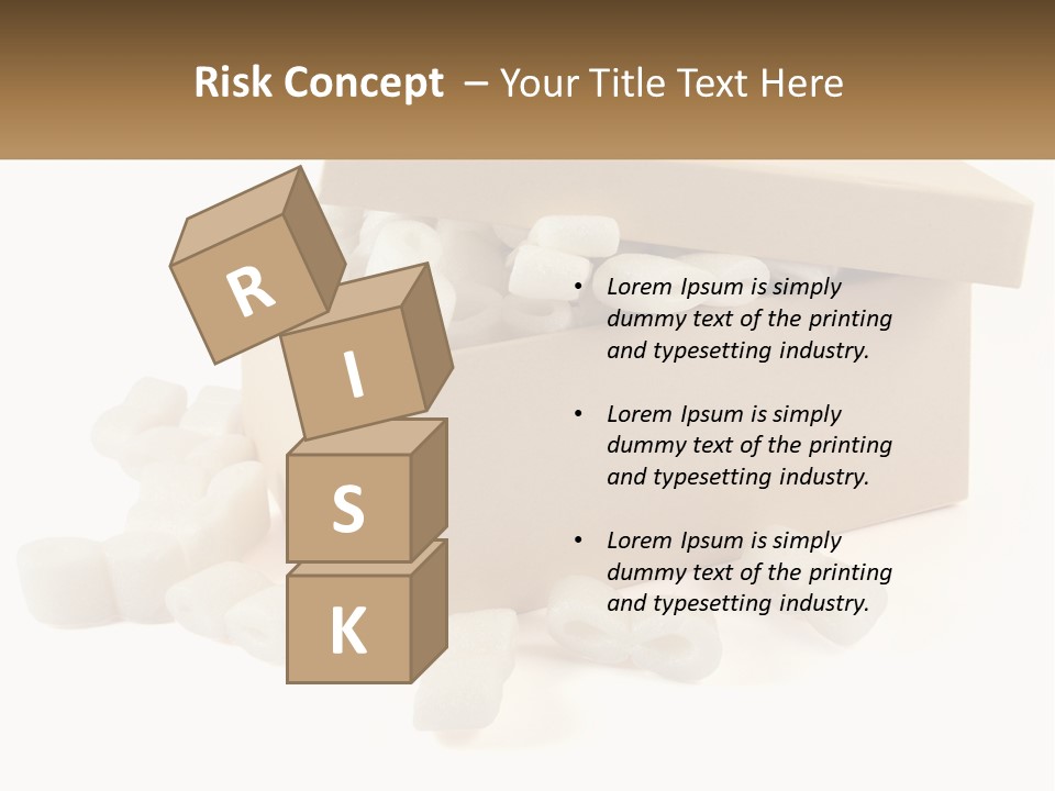 A Box Filled With White Marshmallows On Top Of A Table PowerPoint Template