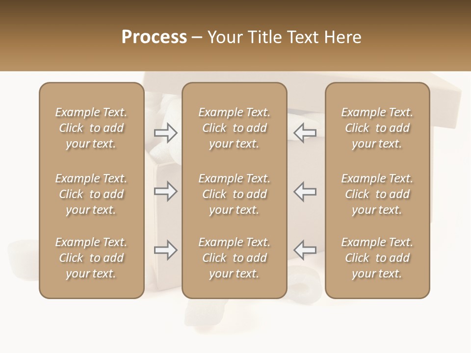 A Box Filled With White Marshmallows On Top Of A Table PowerPoint Template