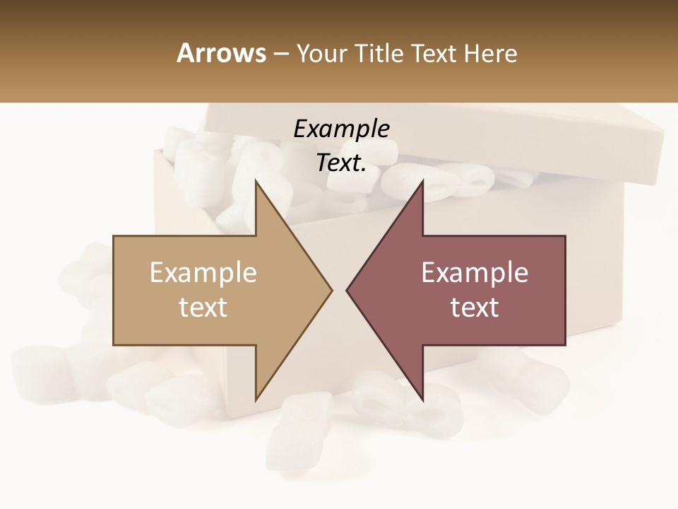 A Box Filled With White Marshmallows On Top Of A Table PowerPoint Template