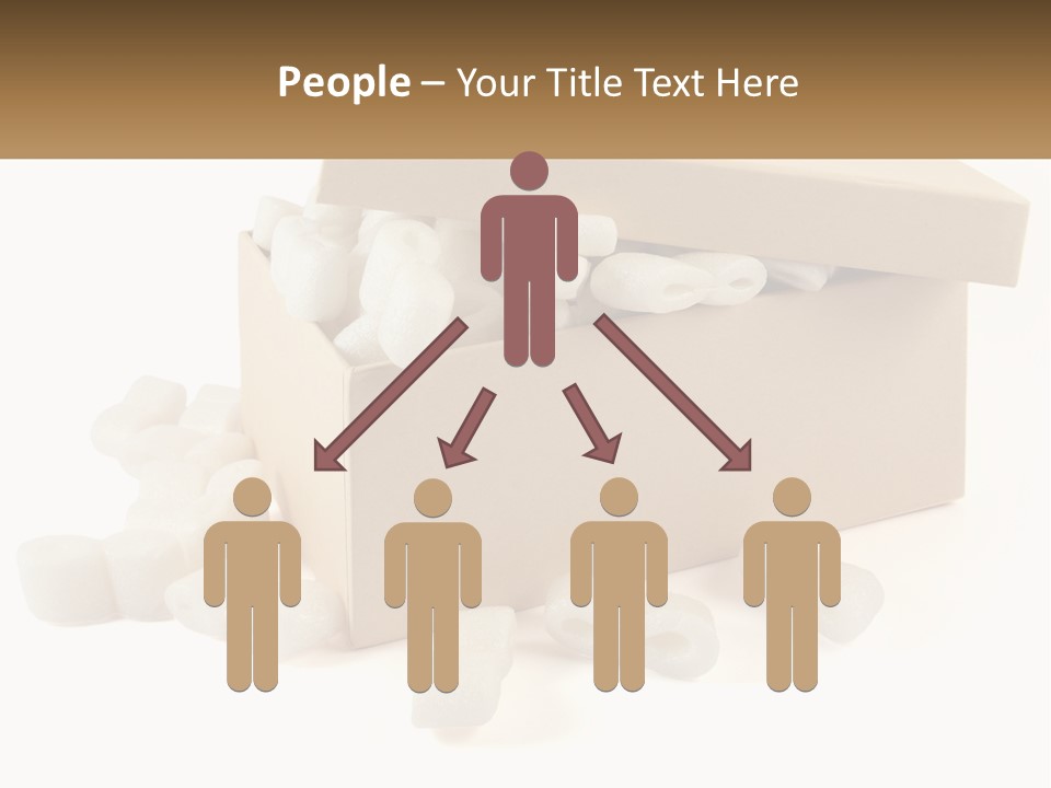 A Box Filled With White Marshmallows On Top Of A Table PowerPoint Template