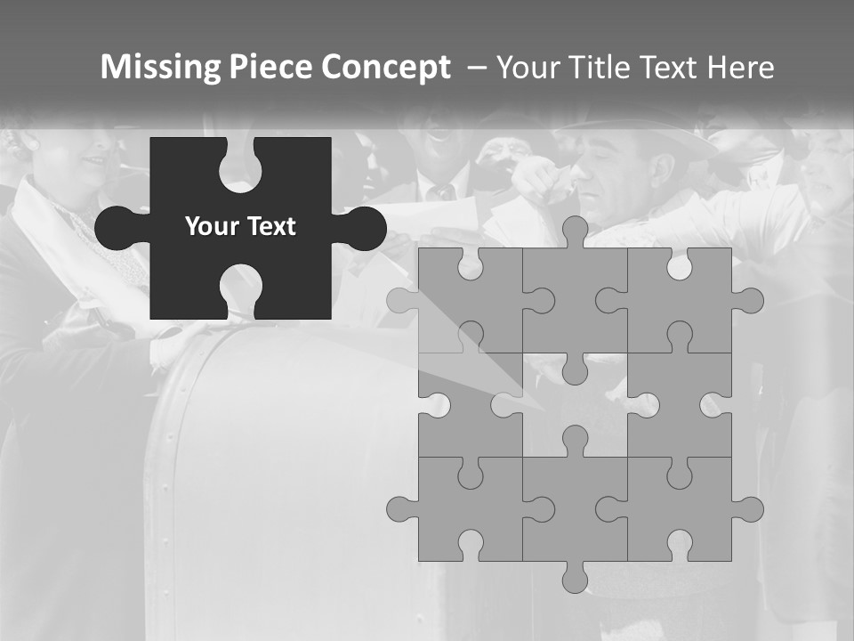 A Group Of People Standing Around A Trunk PowerPoint Template