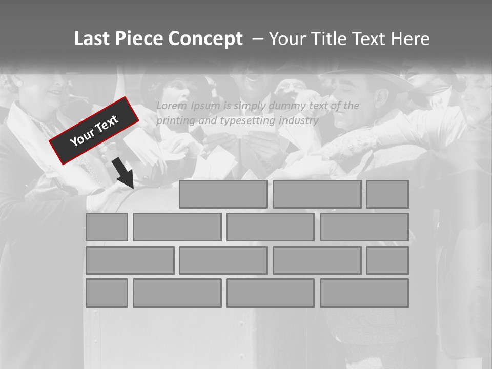 A Group Of People Standing Around A Trunk PowerPoint Template