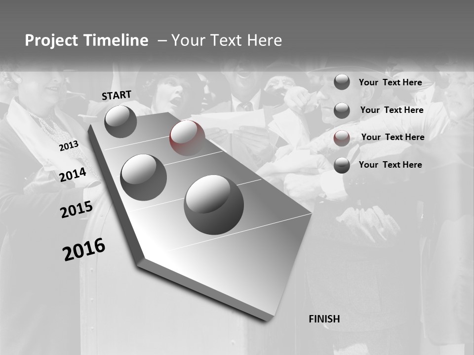 A Group Of People Standing Around A Trunk PowerPoint Template