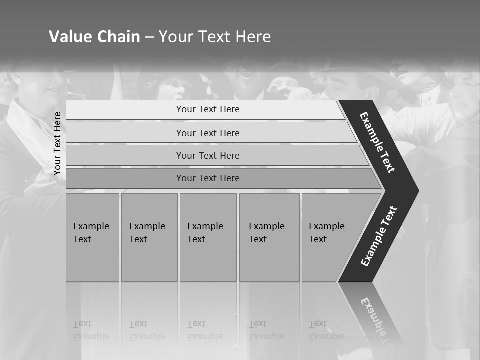 A Group Of People Standing Around A Trunk PowerPoint Template