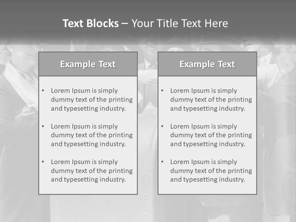 A Group Of People Standing Around A Trunk PowerPoint Template
