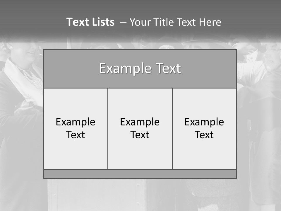 A Group Of People Standing Around A Trunk PowerPoint Template