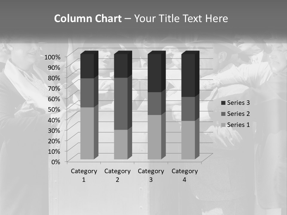 A Group Of People Standing Around A Trunk PowerPoint Template