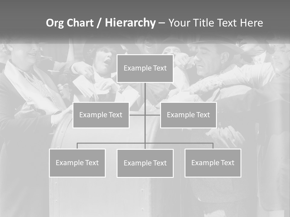 A Group Of People Standing Around A Trunk PowerPoint Template