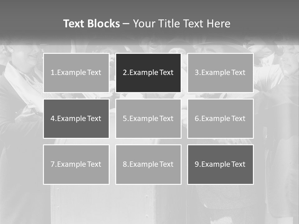 A Group Of People Standing Around A Trunk PowerPoint Template
