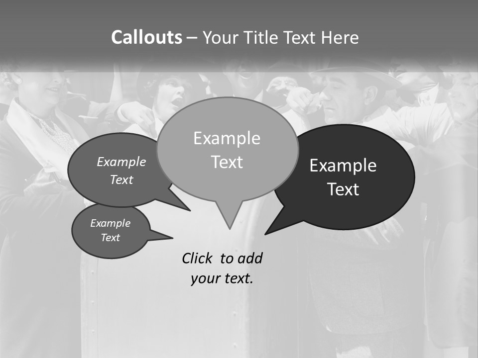 A Group Of People Standing Around A Trunk PowerPoint Template