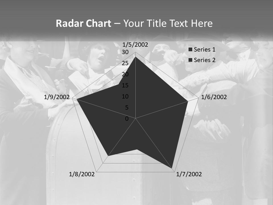 A Group Of People Standing Around A Trunk PowerPoint Template