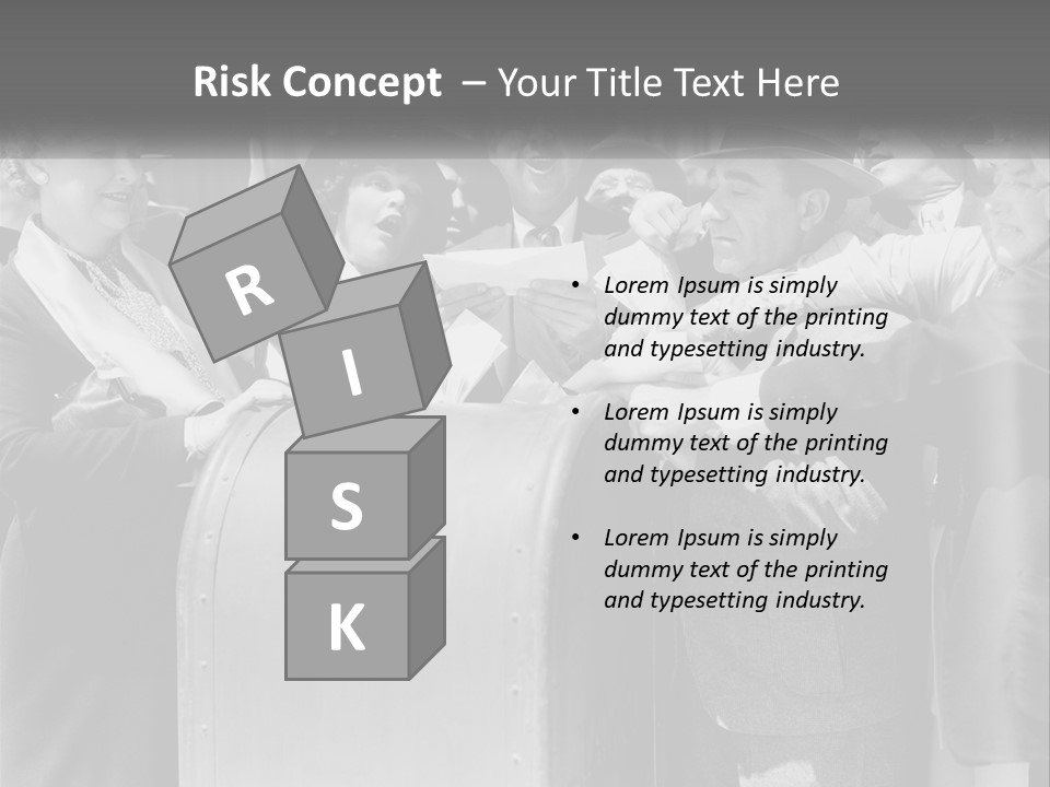 A Group Of People Standing Around A Trunk PowerPoint Template