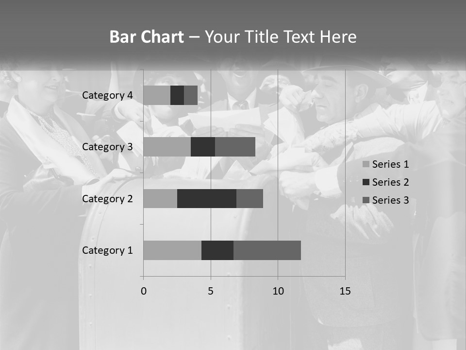 A Group Of People Standing Around A Trunk PowerPoint Template