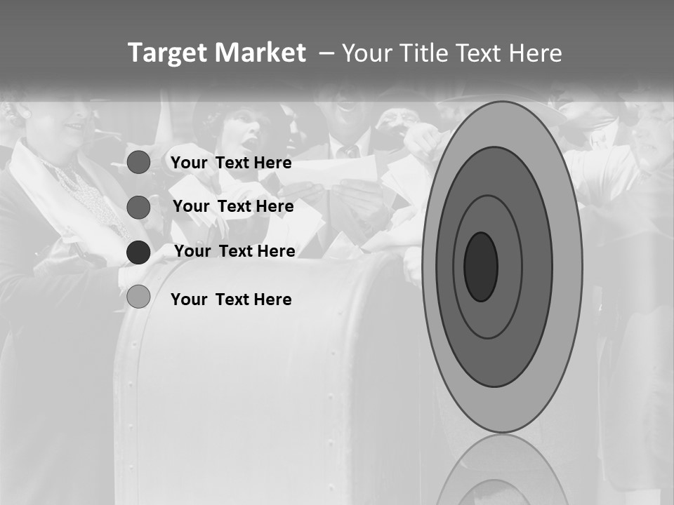 A Group Of People Standing Around A Trunk PowerPoint Template