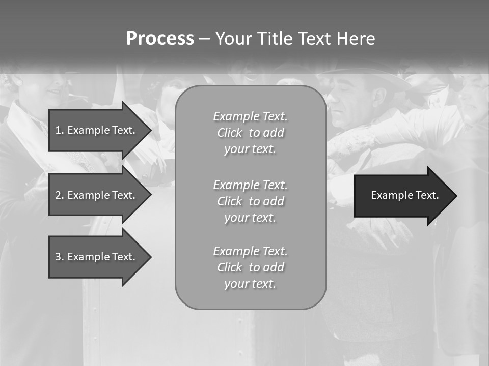 A Group Of People Standing Around A Trunk PowerPoint Template