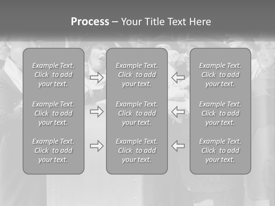 A Group Of People Standing Around A Trunk PowerPoint Template