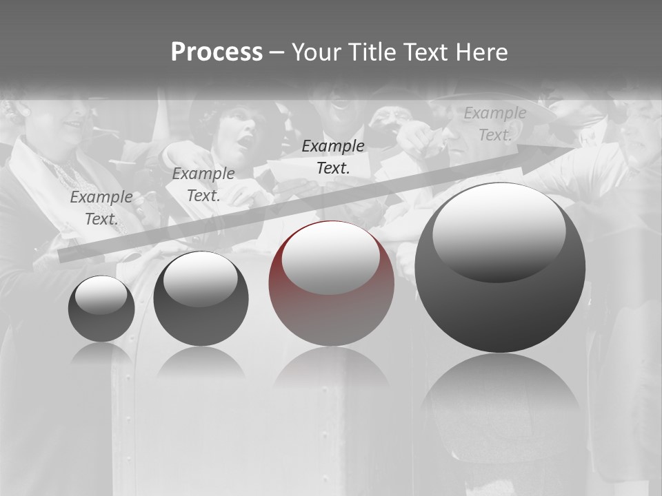 A Group Of People Standing Around A Trunk PowerPoint Template