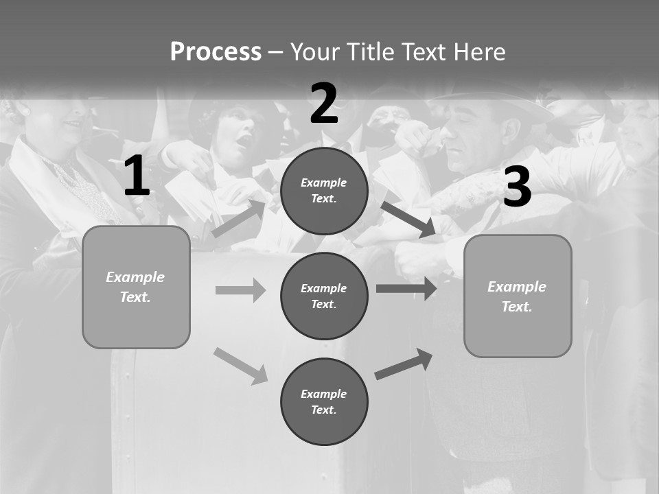 A Group Of People Standing Around A Trunk PowerPoint Template