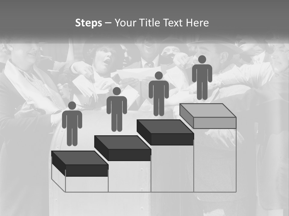 A Group Of People Standing Around A Trunk PowerPoint Template