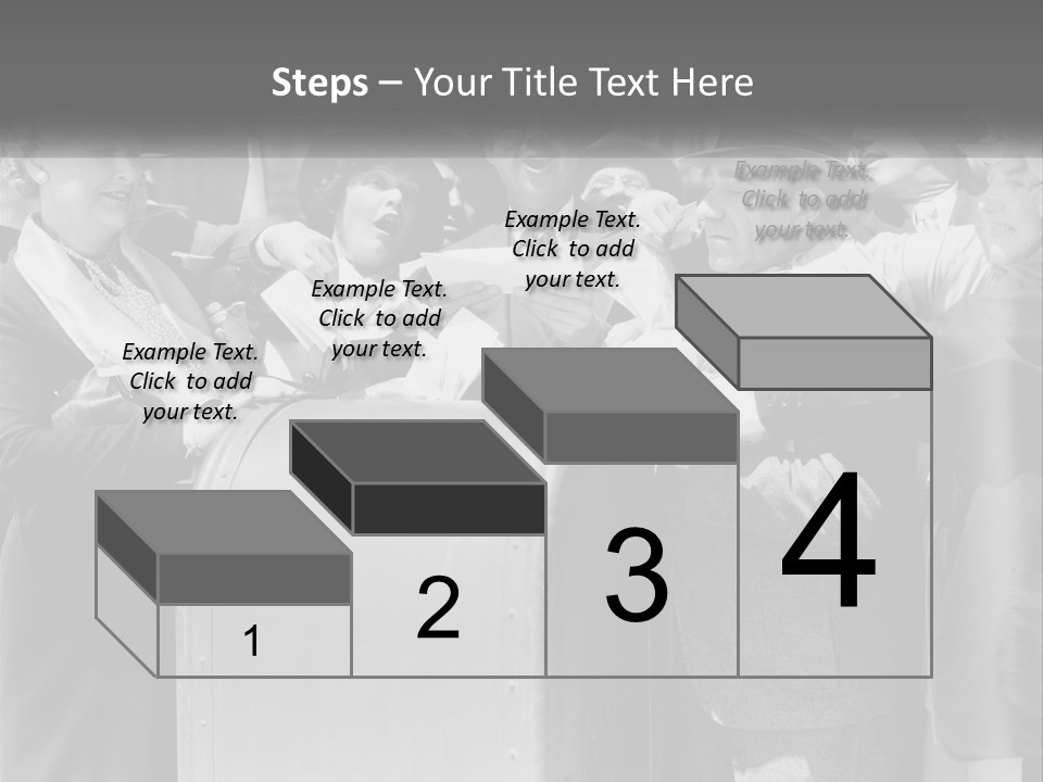 A Group Of People Standing Around A Trunk PowerPoint Template