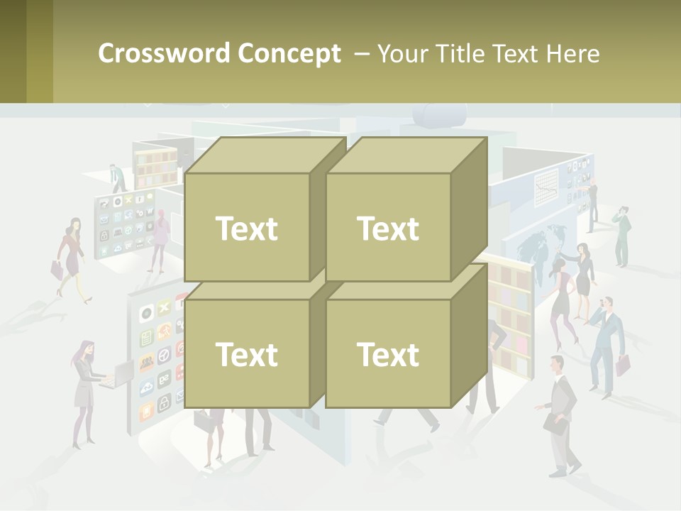 A Group Of People Standing In Front Of A Building PowerPoint Template