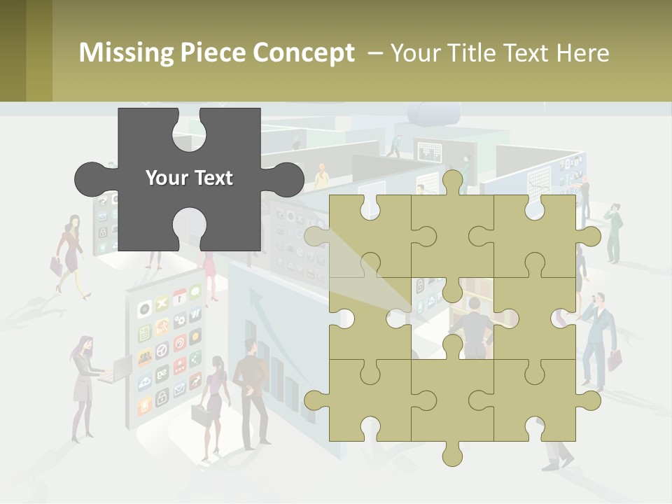 A Group Of People Standing In Front Of A Building PowerPoint Template