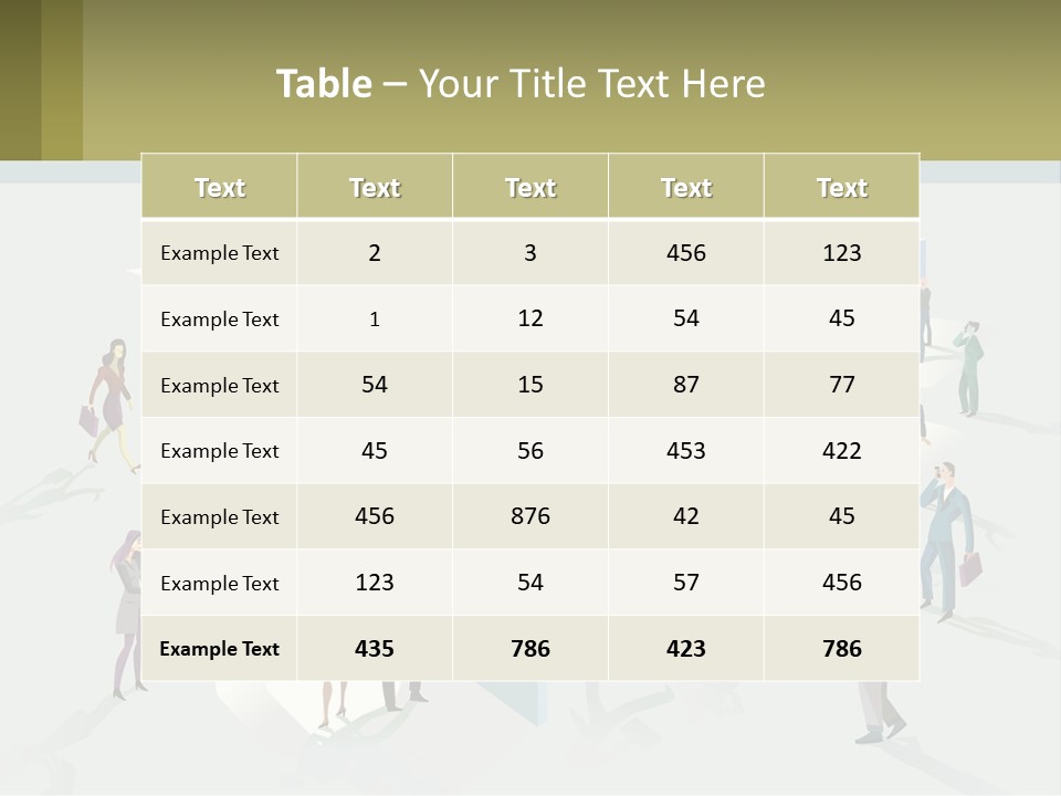 A Group Of People Standing In Front Of A Building PowerPoint Template