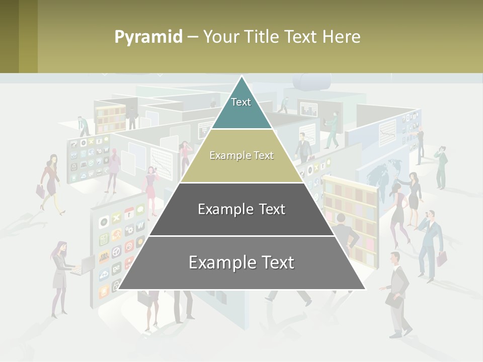 A Group Of People Standing In Front Of A Building PowerPoint Template