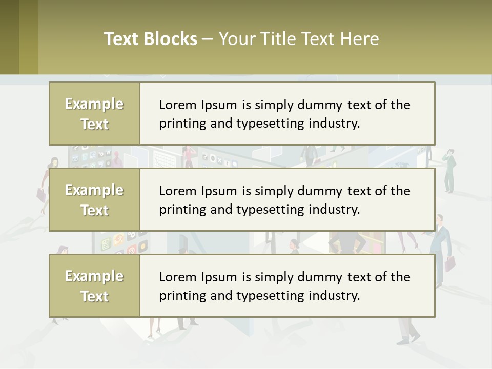 A Group Of People Standing In Front Of A Building PowerPoint Template