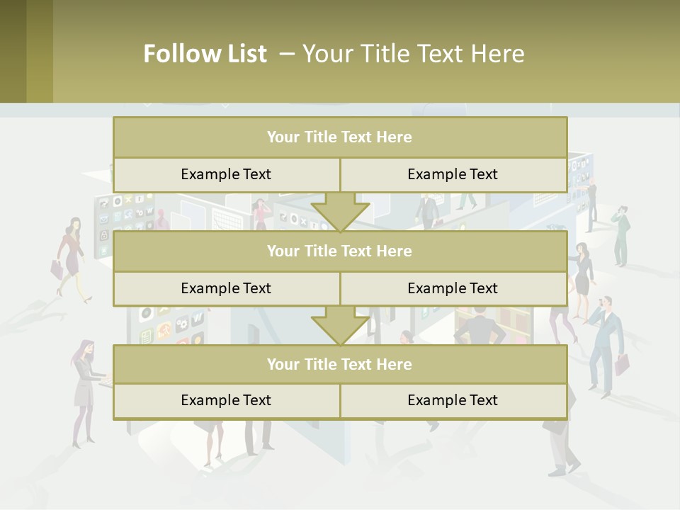 A Group Of People Standing In Front Of A Building PowerPoint Template