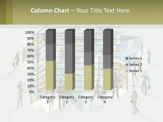 A Group Of People Standing In Front Of A Building PowerPoint Template