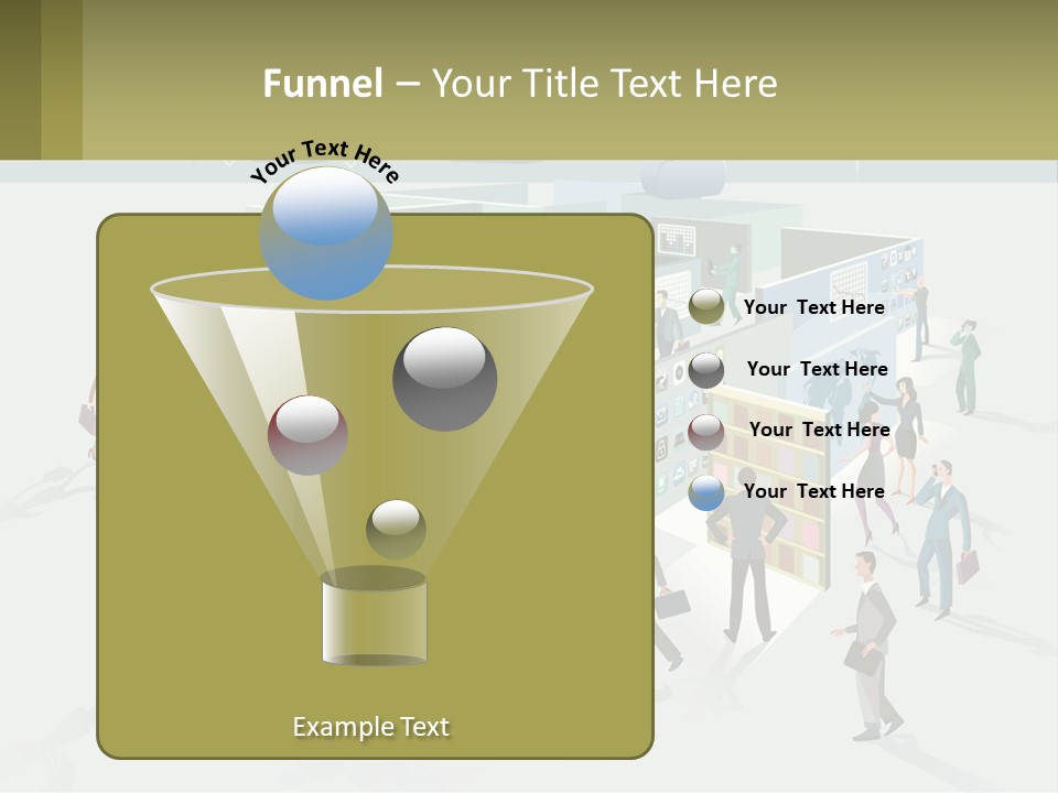 A Group Of People Standing In Front Of A Building PowerPoint Template