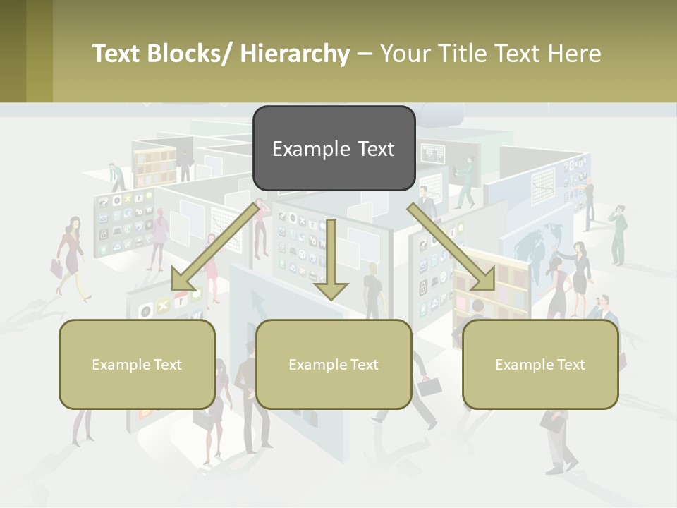 A Group Of People Standing In Front Of A Building PowerPoint Template