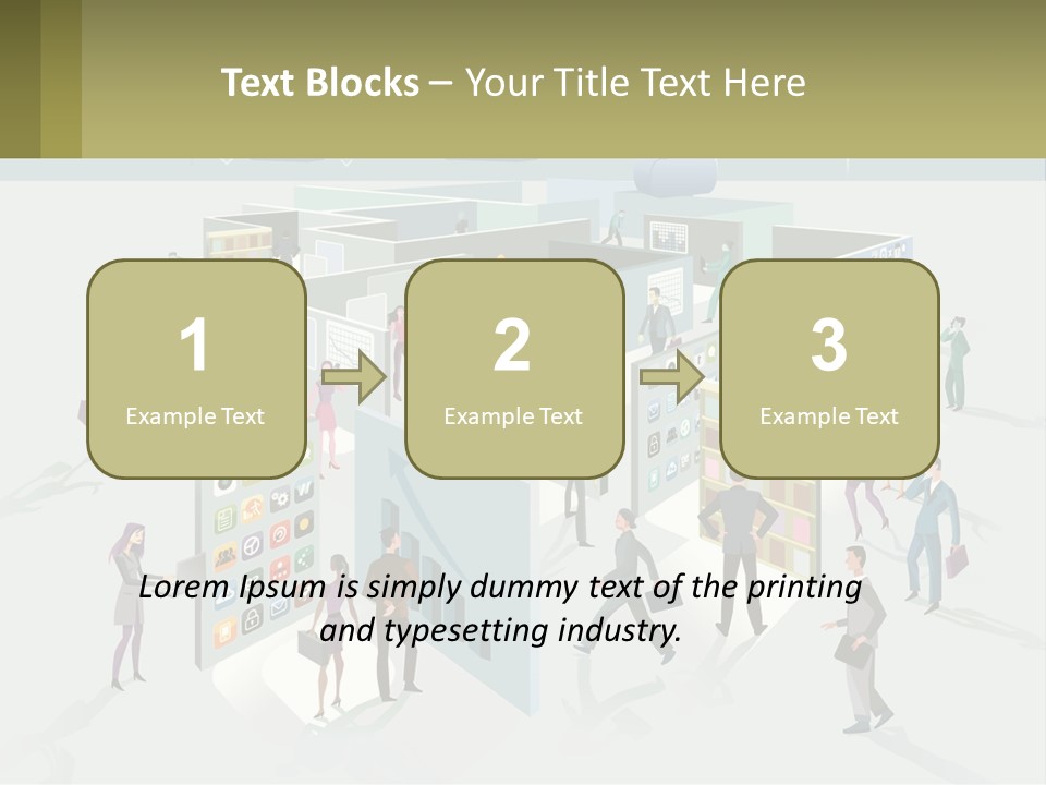 A Group Of People Standing In Front Of A Building PowerPoint Template