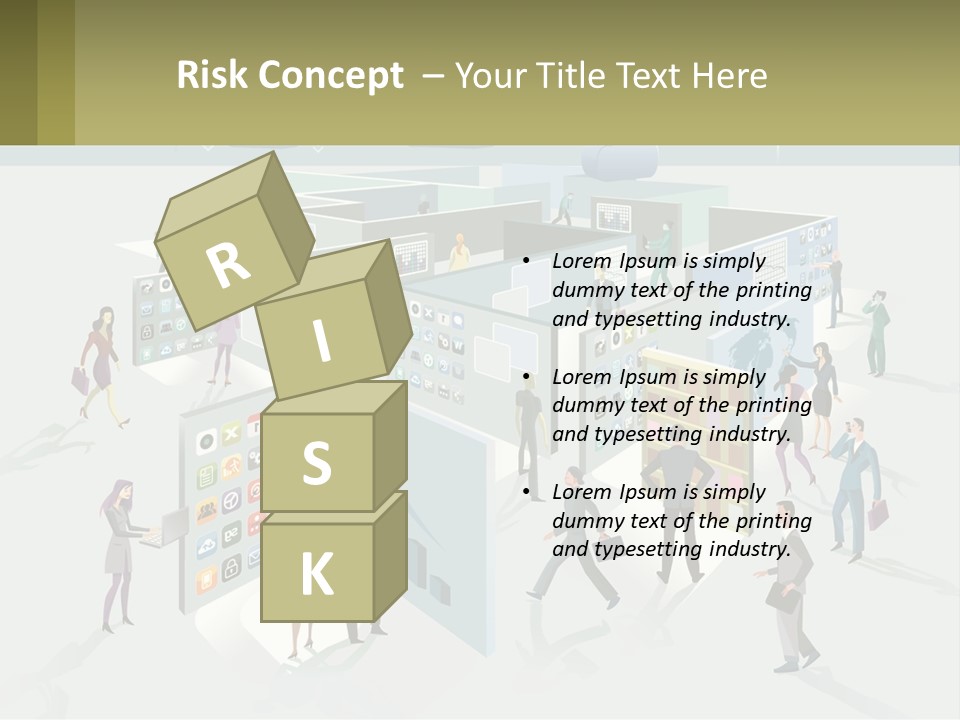 A Group Of People Standing In Front Of A Building PowerPoint Template