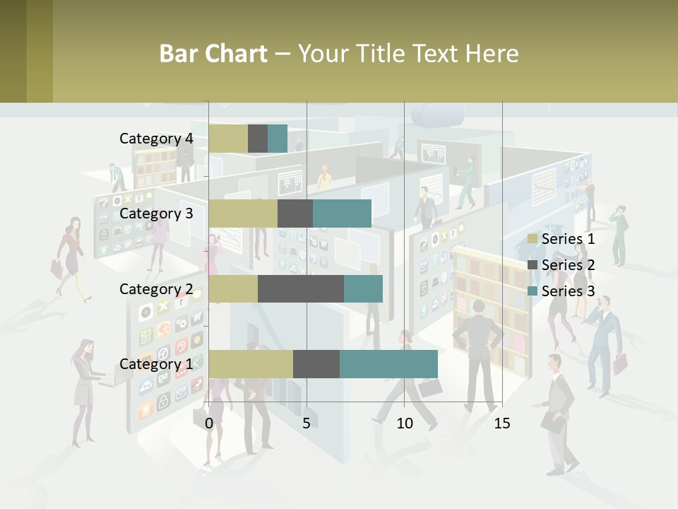 A Group Of People Standing In Front Of A Building PowerPoint Template