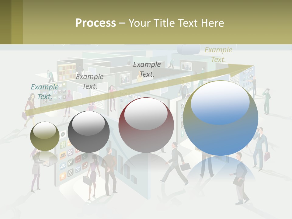 A Group Of People Standing In Front Of A Building PowerPoint Template