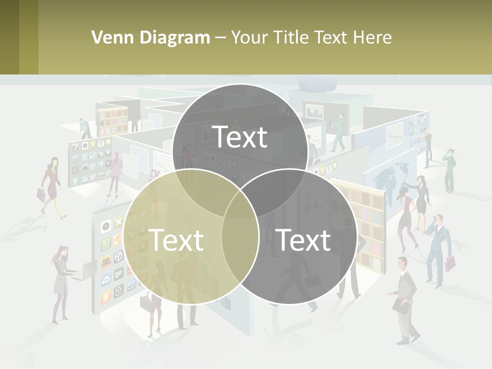 A Group Of People Standing In Front Of A Building PowerPoint Template