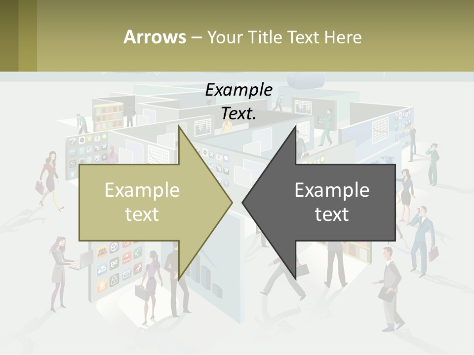 A Group Of People Standing In Front Of A Building PowerPoint Template