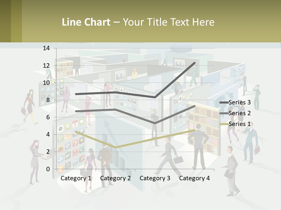 A Group Of People Standing In Front Of A Building PowerPoint Template