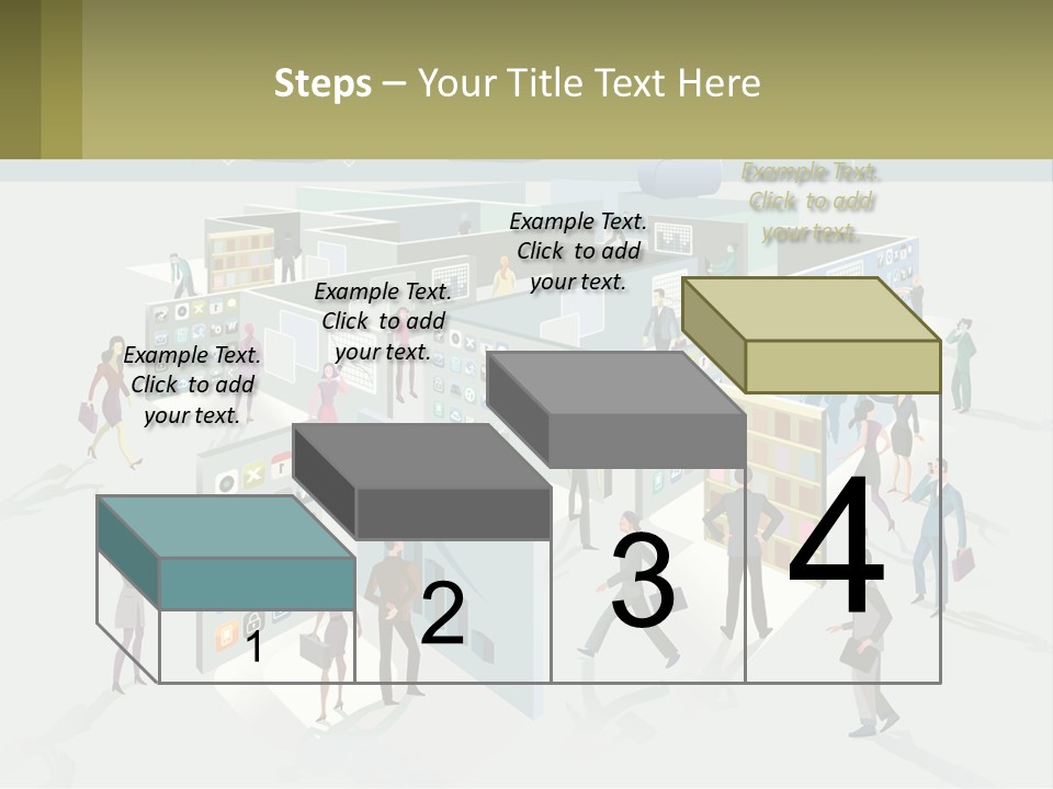 A Group Of People Standing In Front Of A Building PowerPoint Template